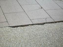 Picture of rough surface and paving