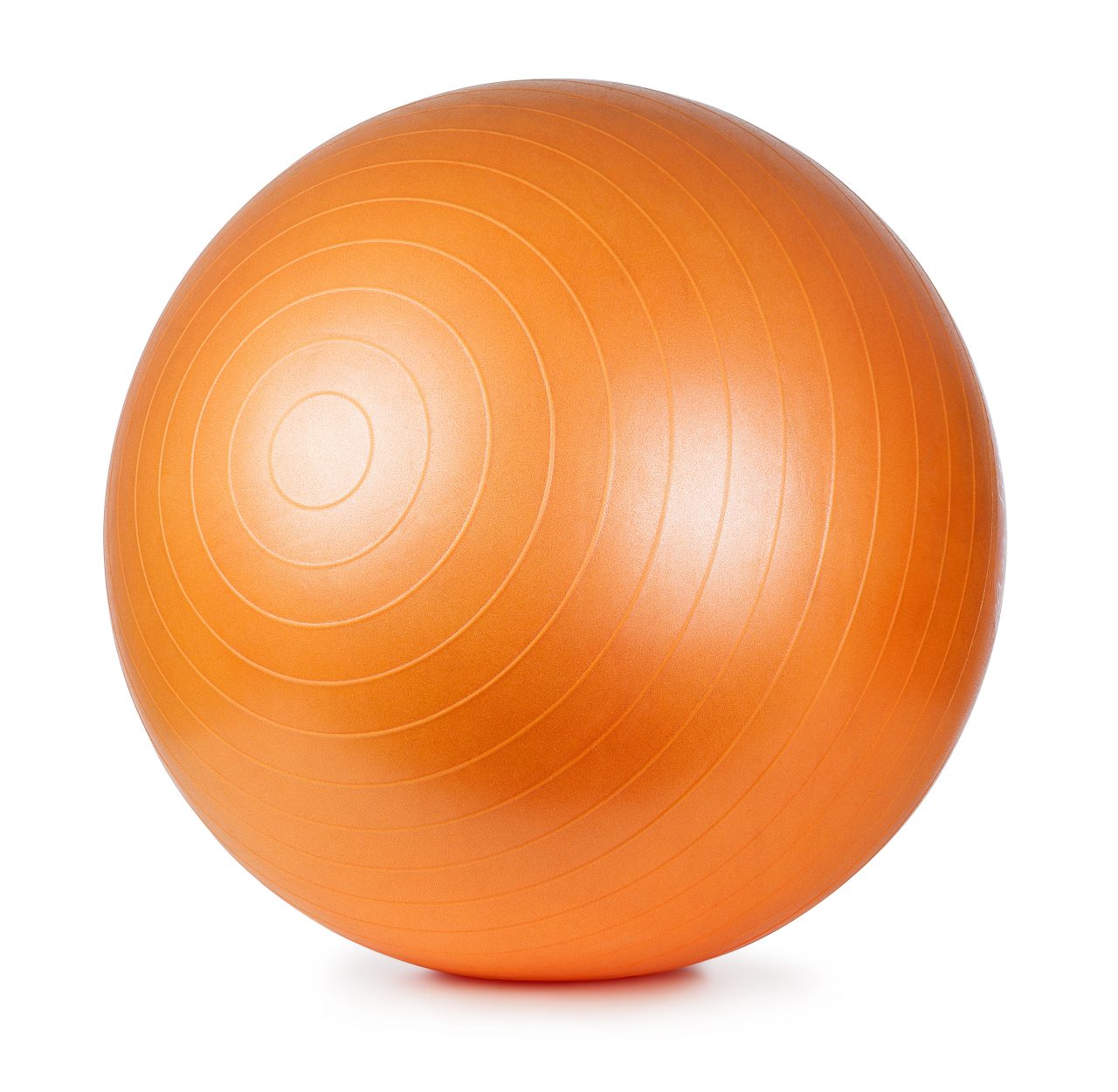 Orange fitness ball