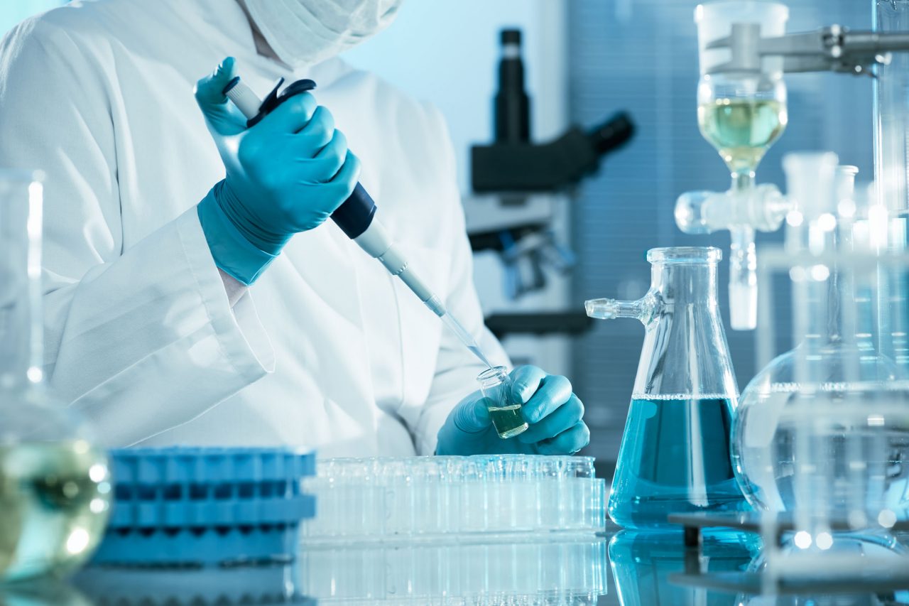 Photo of scientist working at the laboratory