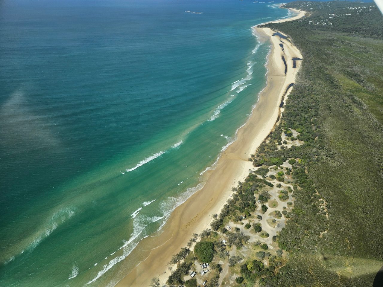aerial photo beach
