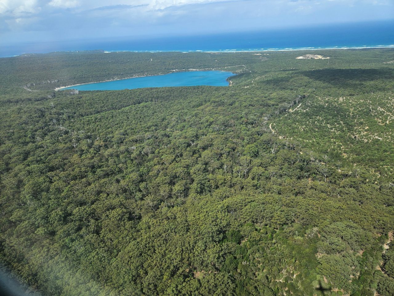 Aerial photo, coastal island