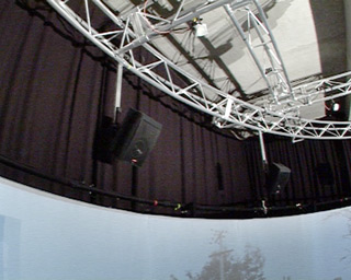 The spatialised audio system of the AVIE 3D visualisation system.