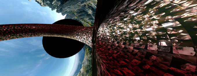 Screenshot of the La Dispersion du Fils panoramic project.