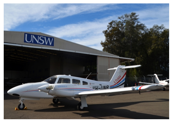  VH UNR, a new Piper Seminole PA44 twin-engine