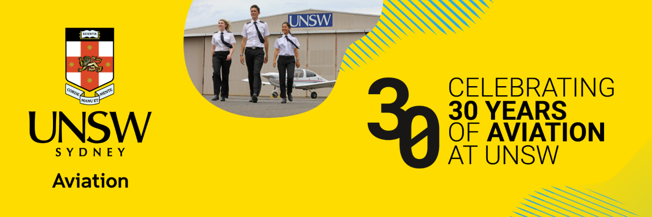 UNSW Aviation 30th Anniversary Banner