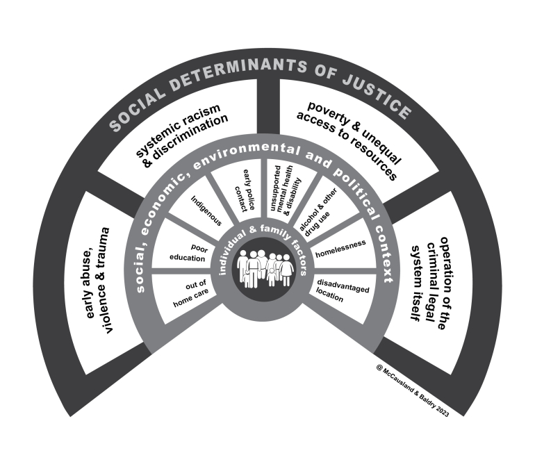 Social determinants of Justice graph