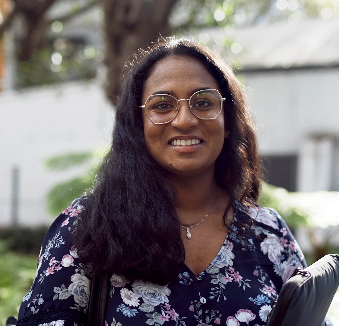 Nimaya Mallikahewa on campus.