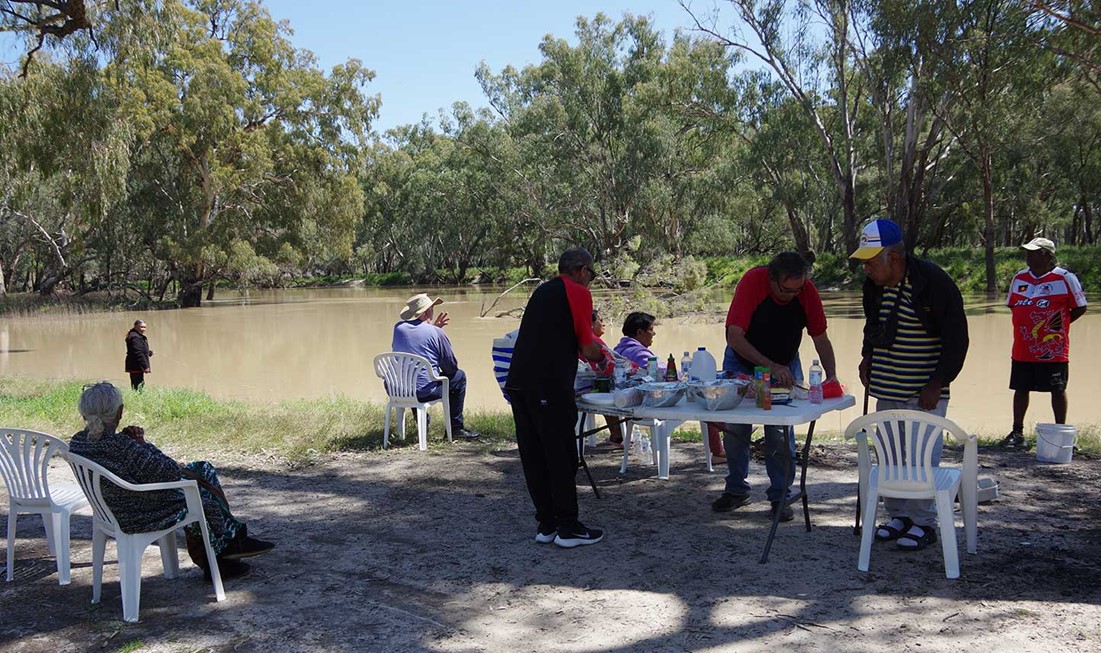 Dealing with Fines clients assisting an Elders fishing picnic